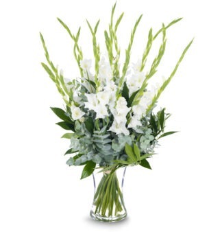 זר פרחים אור הלבנה - זר גבוהה, לבן ,נקי ומרשים - פרחי עירית, משלוחי פרחים וחנויות פרחים בתפוצה ארצית