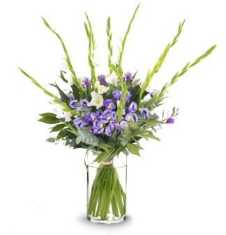 זר פרחים סימונה – זר עדין בעל גובה מרשים - פרחי עירית, משלוחי פרחים וחנויות פרחים בתפוצה ארצית