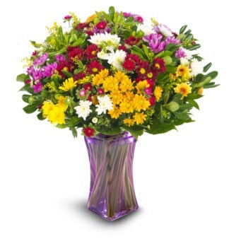 זר פרחים פריחות האביב – זר חרציות אביבי ומגוון - פרחי עירית, משלוחי פרחים וחנויות פרחים בתפוצה ארצית