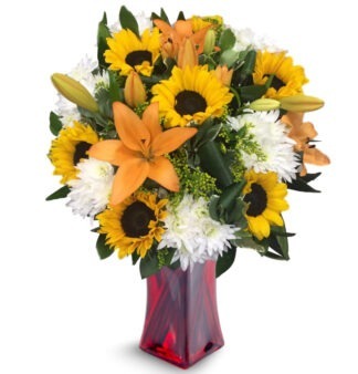 זר פרחים סאני – זר חמים ומרענן  - פרחי עירית, משלוחי פרחים וחנויות פרחים בתפוצה ארצית