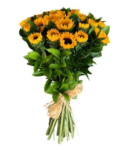 זר פרחים יולי - זר חמניות - פרחי עירית, משלוחי פרחים וחנויות פרחים בתפוצה ארצית