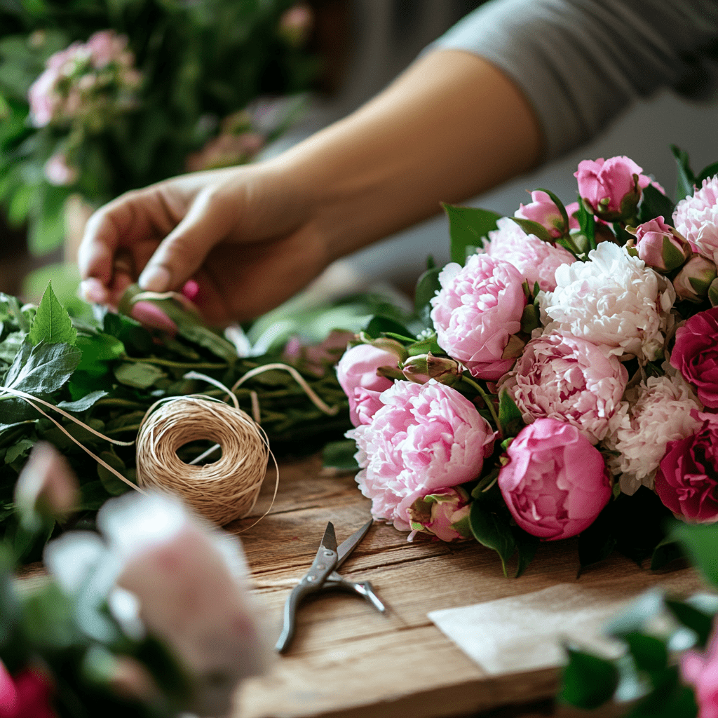 זר בעיצוב השוזר/ת בורוד
