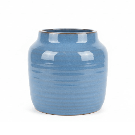 אגרטל קרמיקה תכלת (לזר רגיל/בינוני)